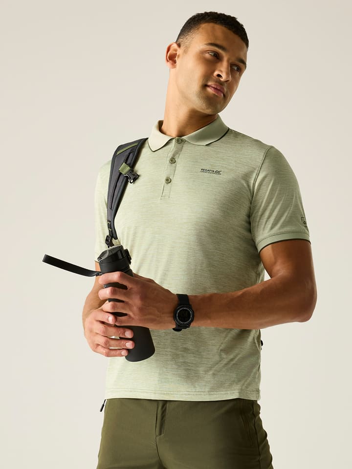 Regatta Funktionspoloshirt "Remex II" in Grün - 62% | Größe L | Herren-sportshirts