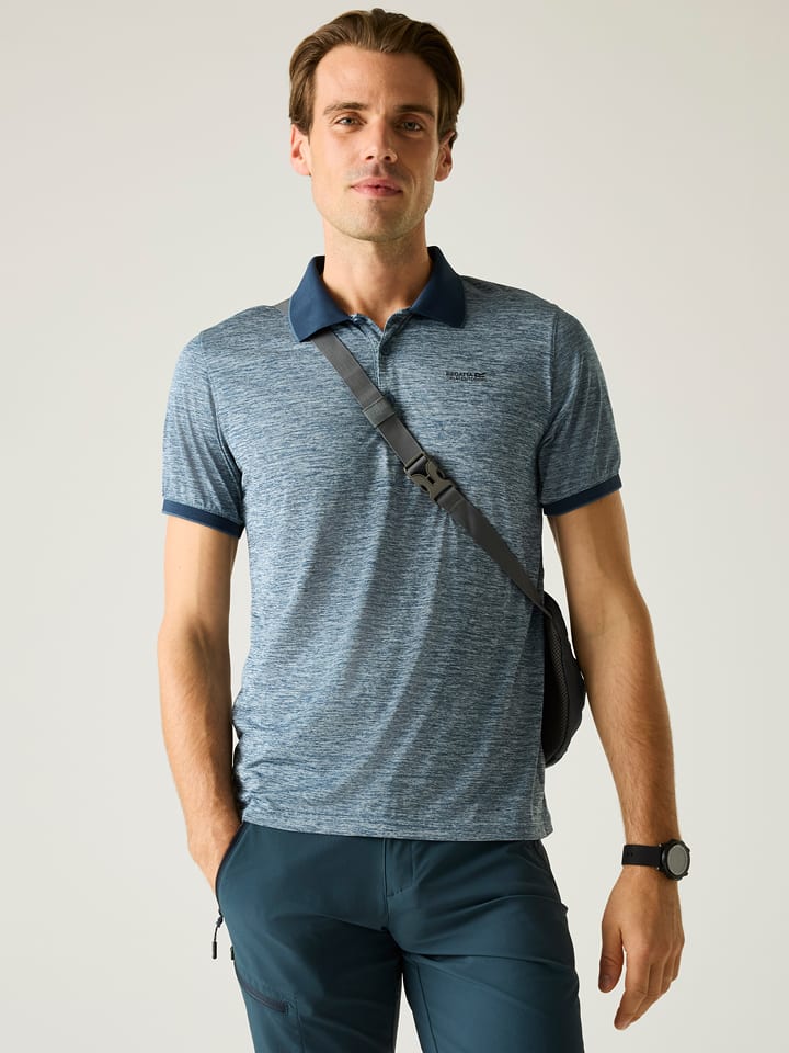 Regatta Funktionspoloshirt "Remex II" in Blau - 67% | Größe M | Herren-sportshirts