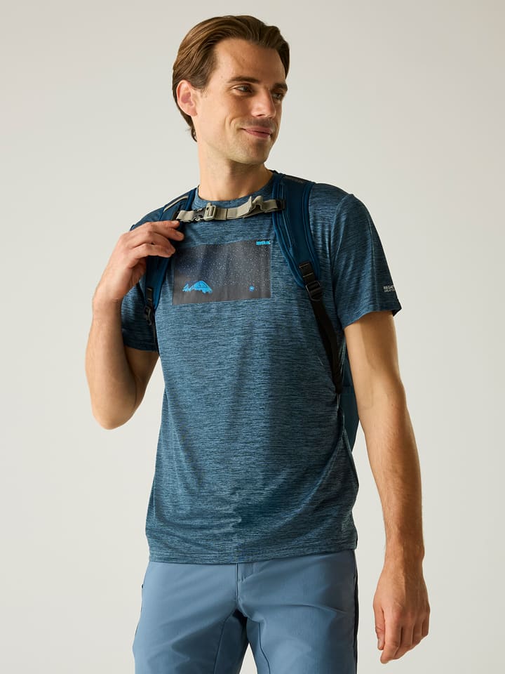 Regatta Funktionsshirt "Fingal" in Blau - 68% | Größe M | Herren-sportshirts