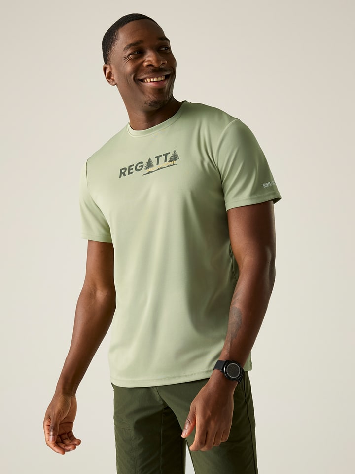 Regatta Funktionsshirt "Fingal" in Grün - 65% | Größe L | Herren-sportshirts