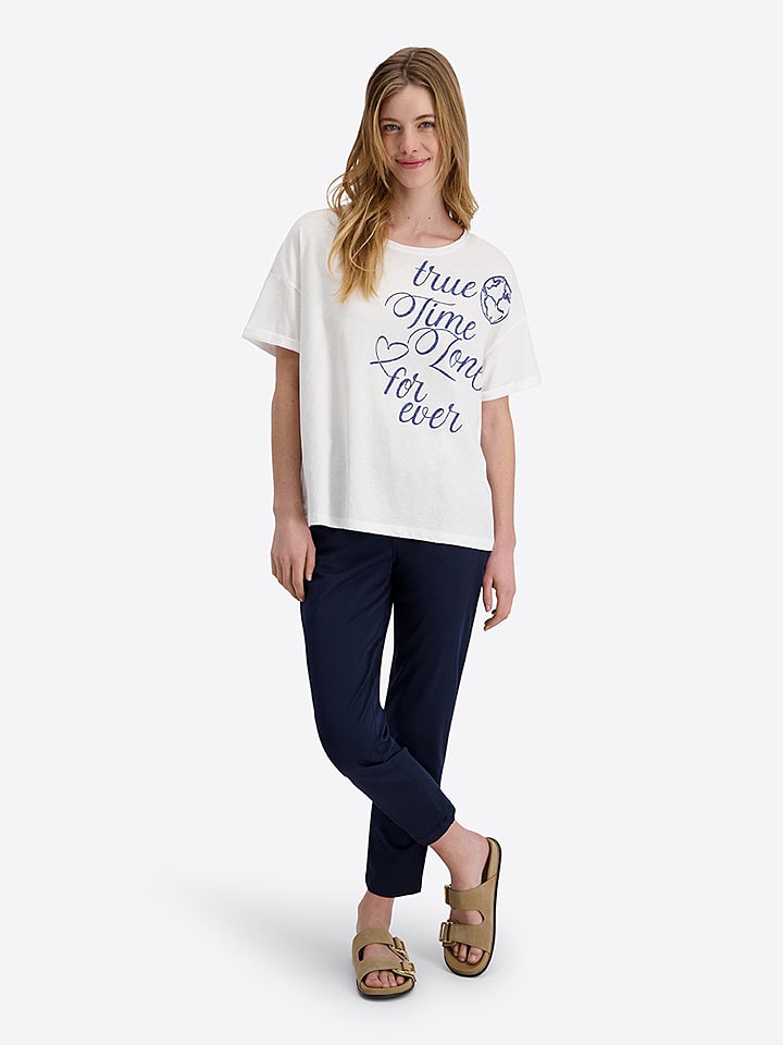 Timezone Shirt "Boxy" in Weiß - 40% | Größe XS | Damen-tops