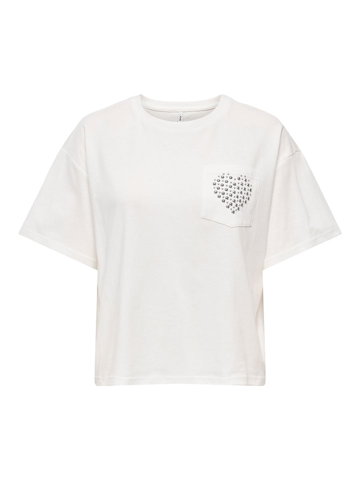 ONLY Shirt "Terza" in Weiß - 36% | Größe XS | Damen-tops