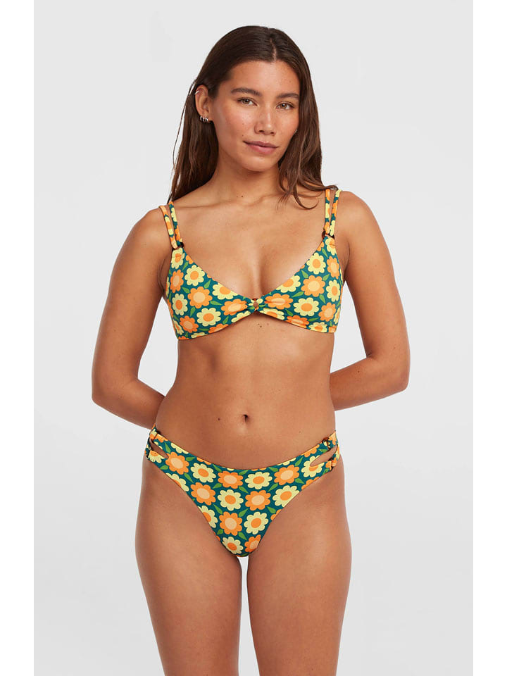 O'Neill Bikini "O'riginals" in Grün/ Orange - 47% | Größe 36 | Damen-bademode