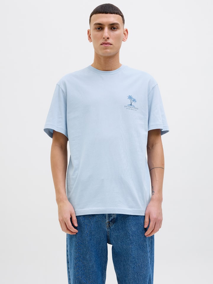 Jack & Jones Shirt in Hellblau - 58% | Größe M | Herren-plussize