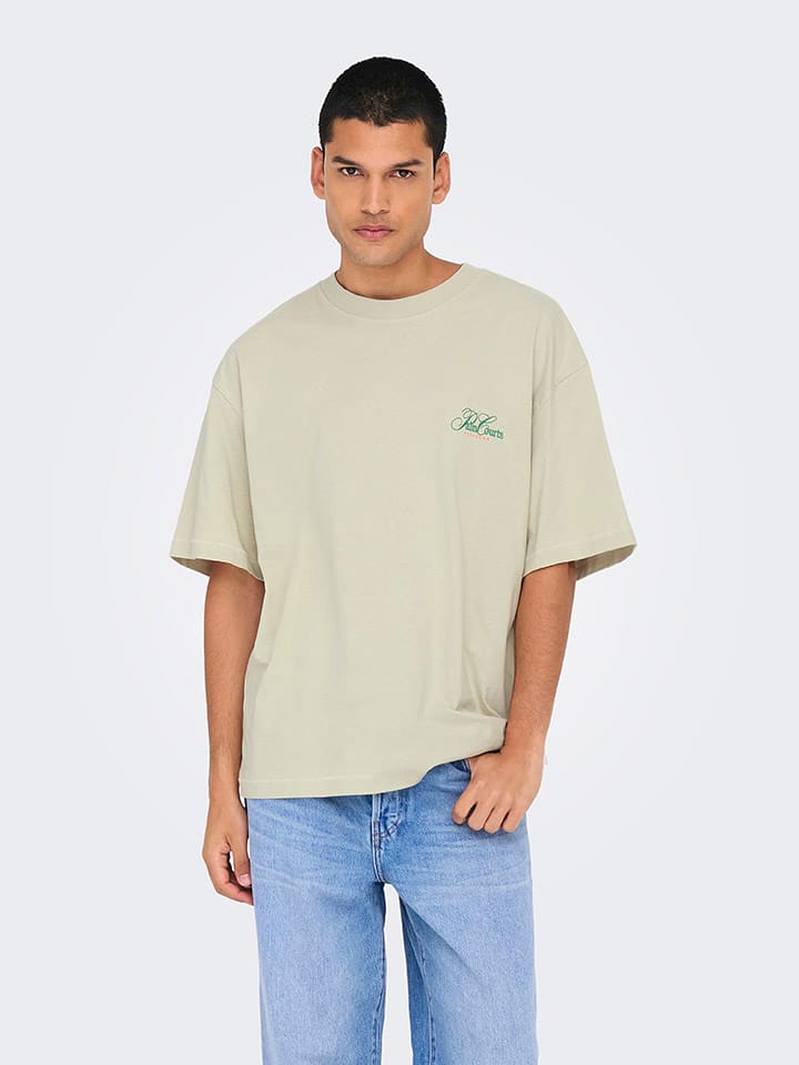 ONLY & SONS Shirt in Beige - 60% | Größe XL | Herren-plussize