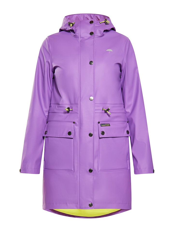 Schmuddelwedda Regenmantel in Lila - 81% | Größe L | Damen-outdoorjacken