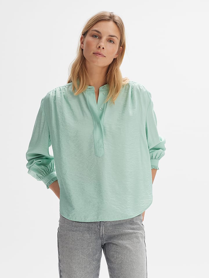 OPUS Bluse "Fenke" in Mint - 75% | Größe 38 | Damen-blusen