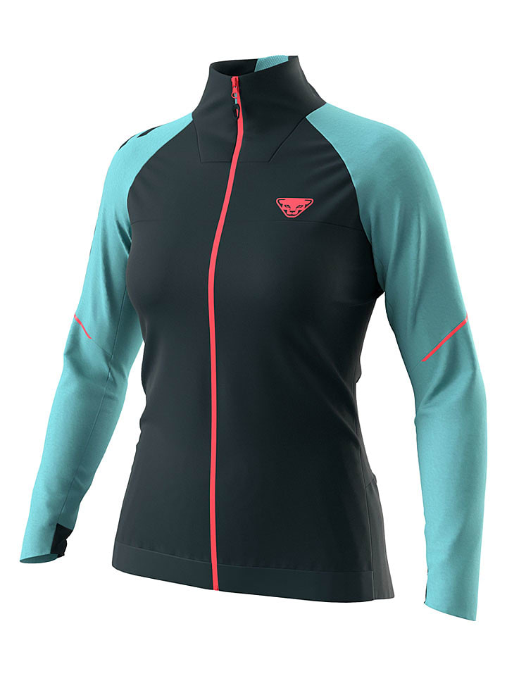 DYNAFIT Fahrradjacke "Ride Wind" in Türkis/ Schwarz - 52% | Größe L | Damen-outdoorjacken