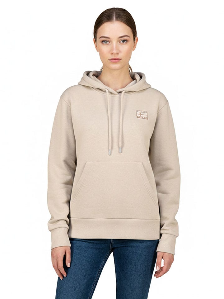 Geographical Norway Hoodie "Guni" in Beige - 69% | Größe XL | Damen-sweatshirts-jacken
