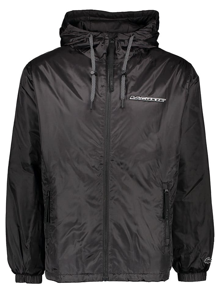 Lacoste Trainingsjacke in Schwarz - 58% | Größe 54 | Herrenjacken