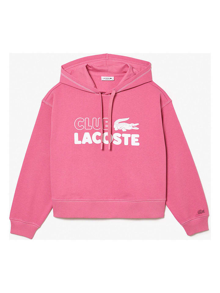 Lacoste Hoodie in Pink - 56% | Größe 40 | Damen-sweatshirts-jacken