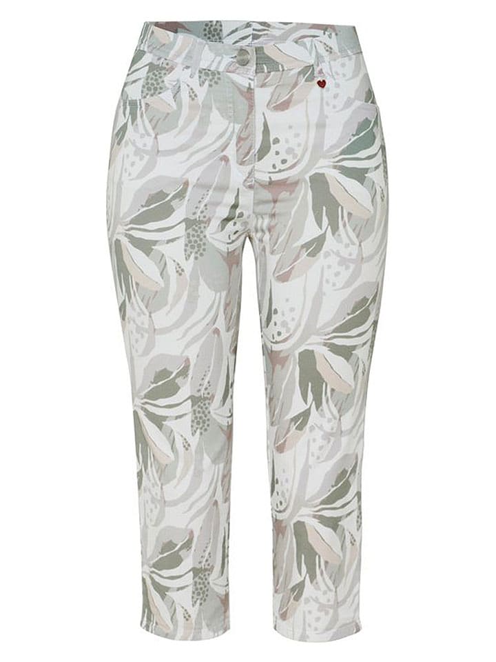 Relaxed by TONI Caprihose "Meine beste Freundin" in Beige - 52% | Größe 40 | Damenhosen