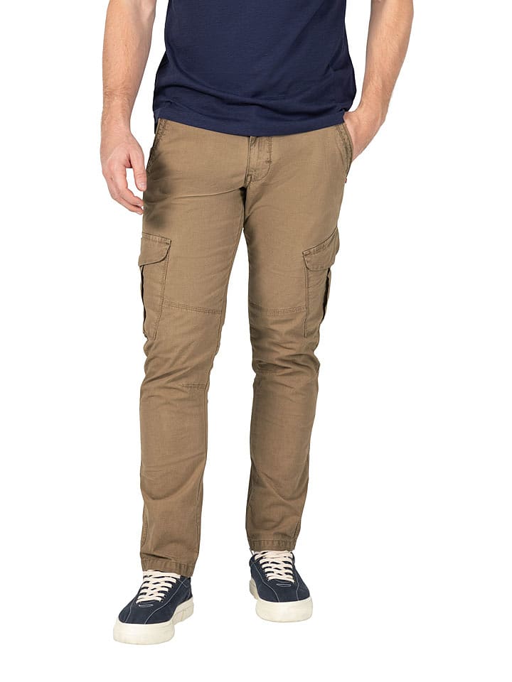 Timezone Cargohose "Niklas" in Hellbraun - 65% | Größe W34/L32 | Herrenhosen