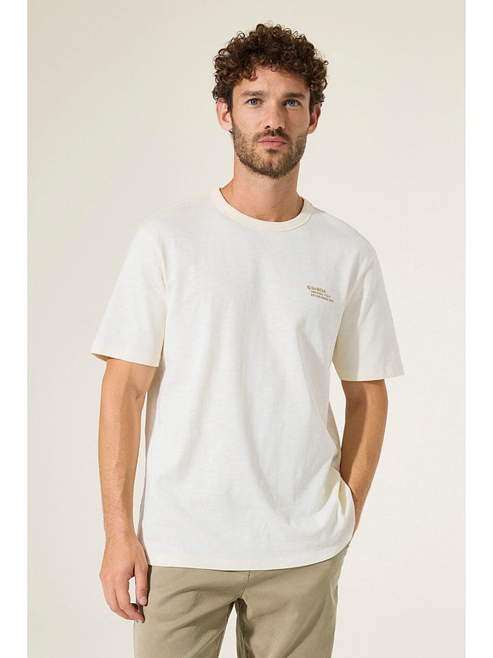 Garcia Shirt in Weiß - 43% | Größe XXL | Herren-plussize