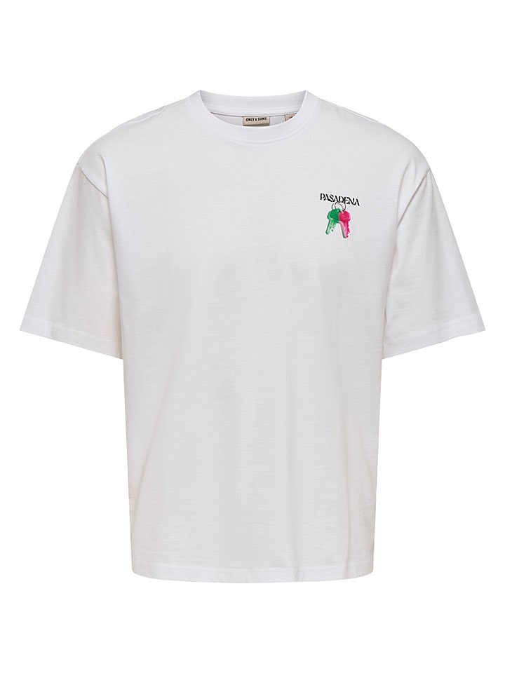 ONLY & SONS Shirt "Onsfred" in Weiß - 40% | Größe XXL | Herren-plussize