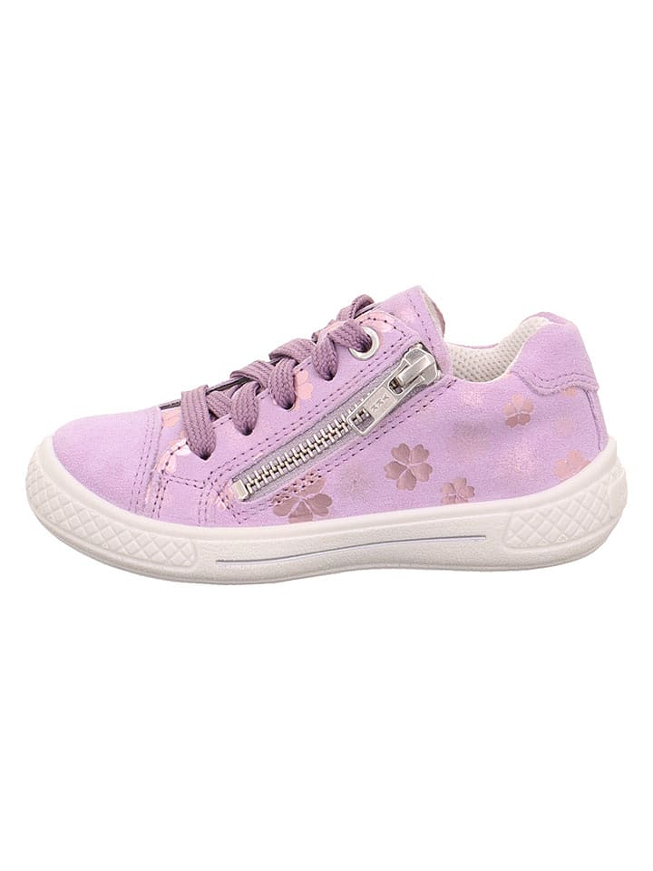 superfit Leder-Sneakers "Tensy" in Lila - 39% | Größe 27 | Kindersneakers