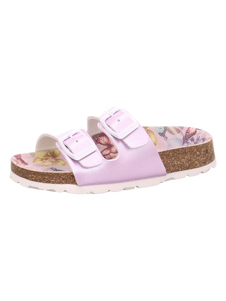 superfit Leder-Pantoletten in Rosa - 30% | Größe 31 | Clogs-pantoletten-kinder