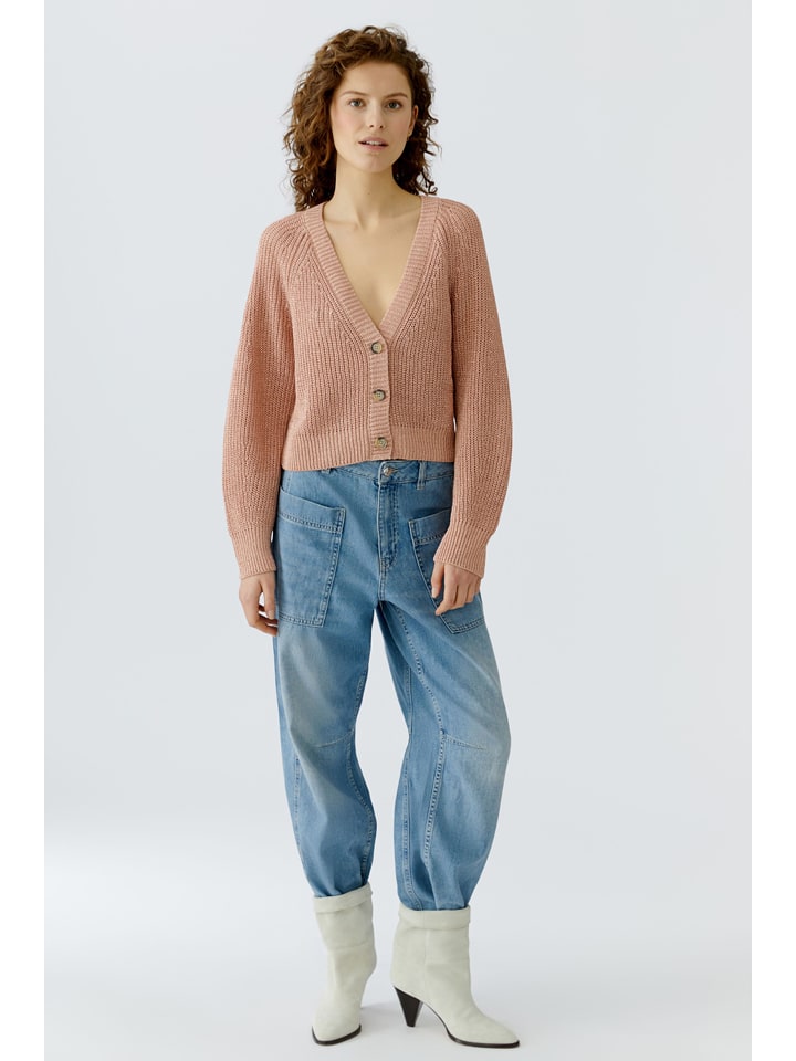 Oui Cardigan in Rosa - 76% | Größe 40 | Damen-pullover-cardigans
