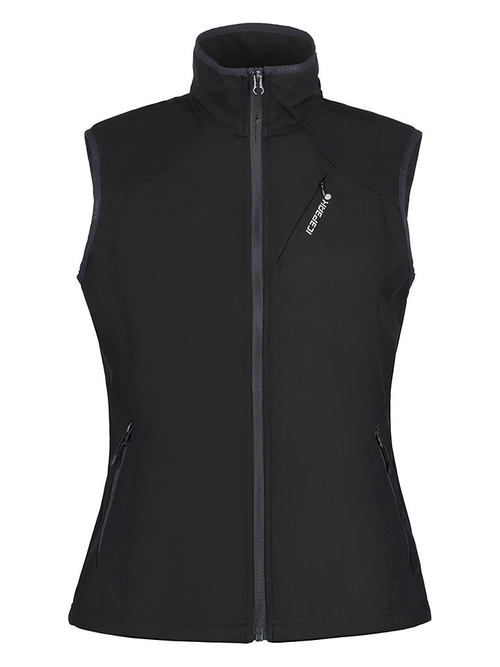 Icepeak Softshellweste "Brush" in Schwarz - 48% | Größe 40 | Damen-outdoorjacken