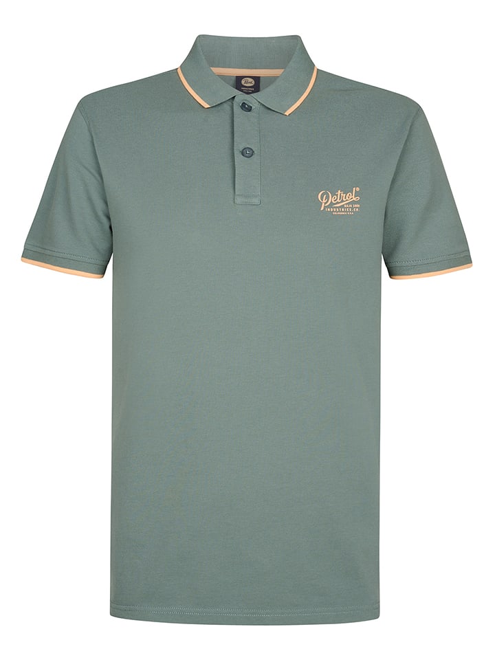 Petrol Industries Poloshirt in Grün - 42% | Größe L | Herren-plussize