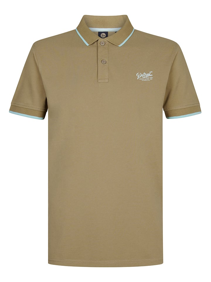 Petrol Industries Poloshirt in Hellbraun - 55% | Größe XL | Herren-plussize