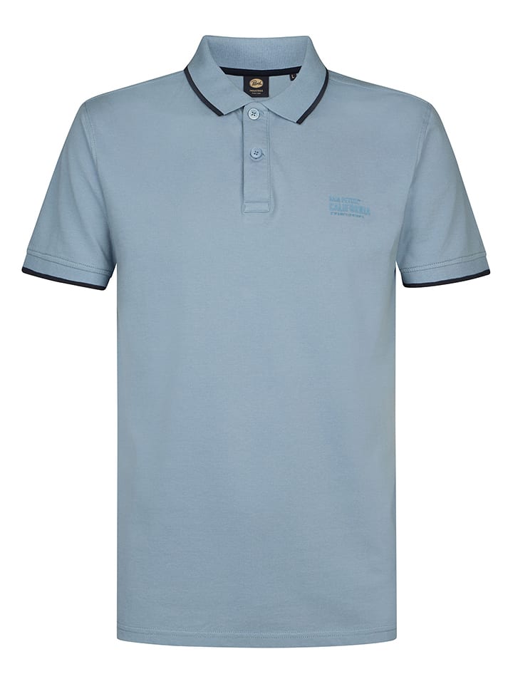 Petrol Industries Poloshirt in Hellblau - 55% | Größe 3XL | Herren-plussize