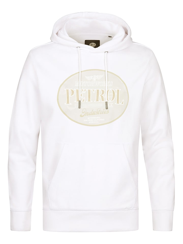 Petrol Industries Hoodie in Weiß - 45% | Größe XL | Herren-sweatshirts-jacken