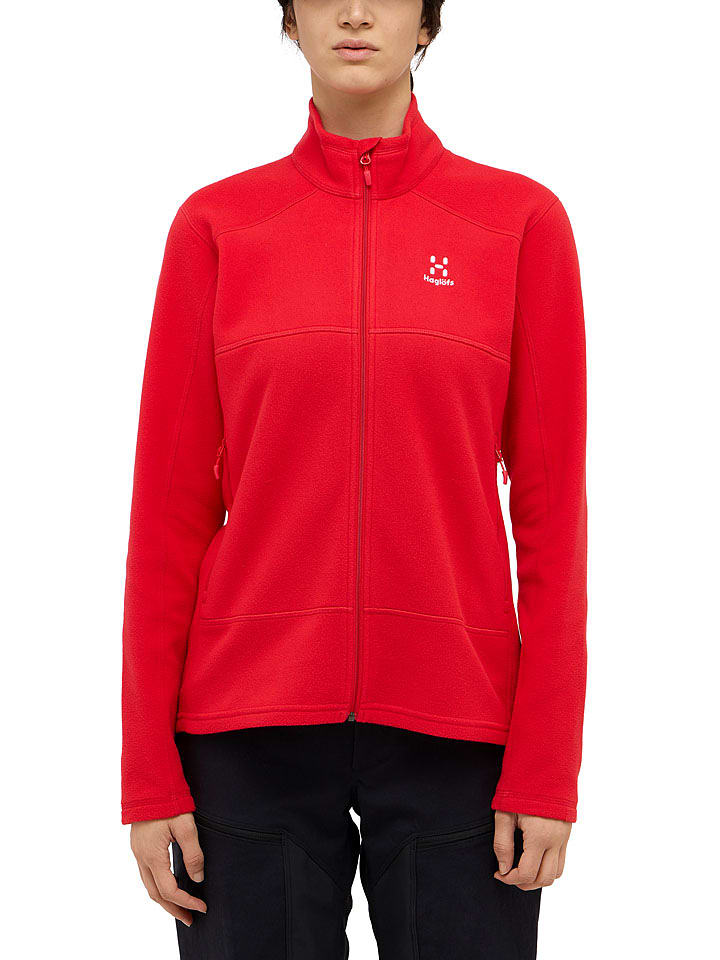 Haglöfs Fleecejacke "Buteo" in Rot - 47% | Größe S | Damenjacken