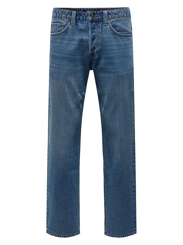 ONLY & SONS Jeans "Onsedge" - Regular fit - in Blau - 70% | Größe W29/L30 | Herren-plussize