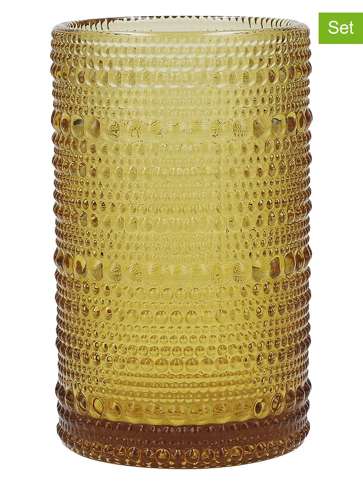 Fortessa 6er-Set: Longdrinkgläser "Jupiter" in Gelb - 350 ml - 14% | Gedeckter-tisch