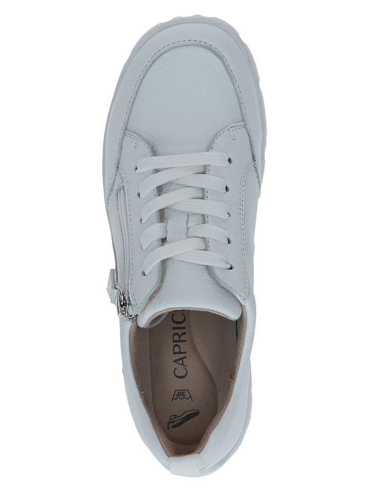 Caprice Leder-Sneakers in Weiß - 35% | Größe 41 | Damen-sneakers
