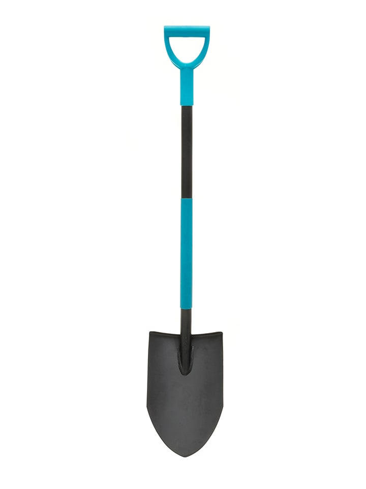Tarmo Gartenschaufel in Schwarz/ Hellblau - (H)120 cm - 14% | Gartendekoration
