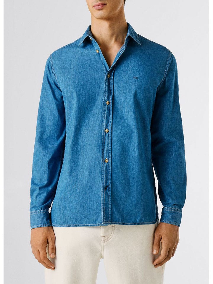 Pepe Jeans Jeans-Hemd "Abel" in Blau - 44% | Größe M | Herren-plussize