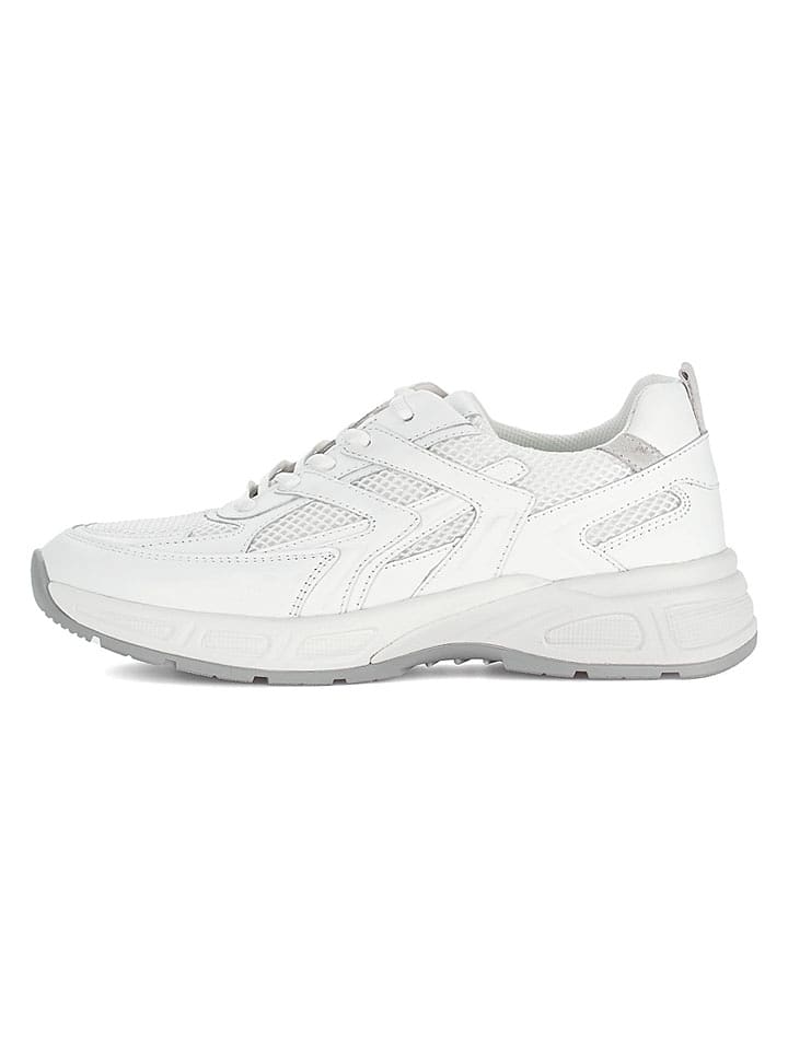 Gabor Leder-Sneakers in Weiß - 48% | Größe 40,5 | Damen-sneakers