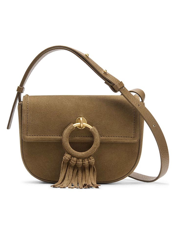 Clarks Leder-Umhängetasche "Casual Cross 2" in Beige - (B)20 x (H)15 x (T)6 cm - 45% | Damen-taschen