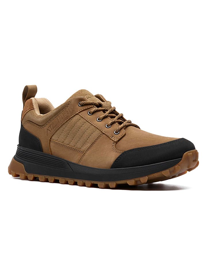 Clarks Leder-Trekkingschuhe "ATL Trek" in Beige - 61% | Größe 41 | Herrenschuhe-outdoorschuhe
