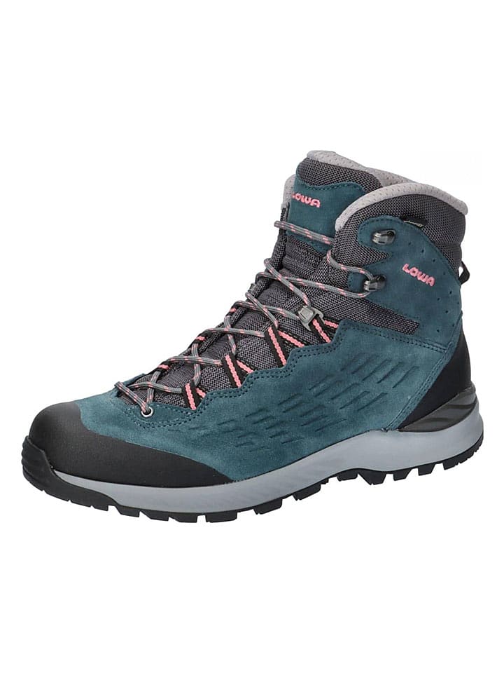 LOWA Leder-Trekkingboots "Explorer II GTX" in Petrol - 47% | Größe 40 | Damen-outdoor-sport-schuhe