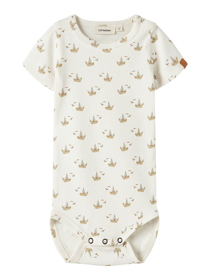 Lil Atelier Body "Gayo" in Creme - 36% | Größe 62 | Baby-bodys