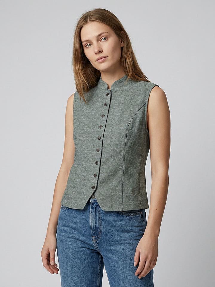 MOSS COPENHAGEN Weste "Viana" in Grün - 42% | Größe XS | Damenjacken