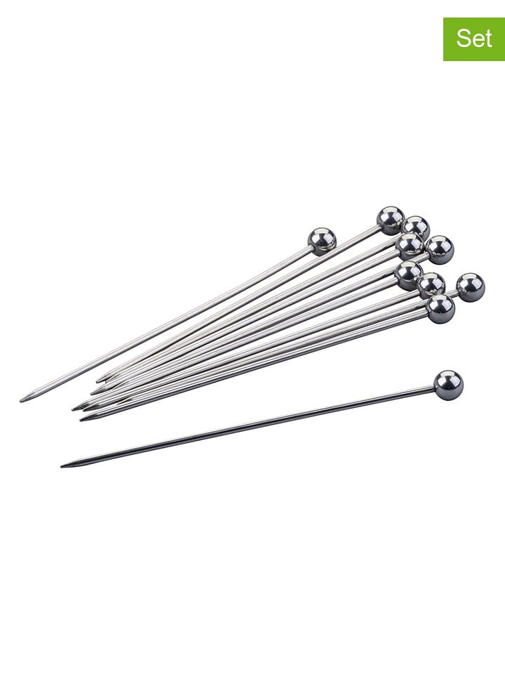 FM Professional 10er-Set: Edelstahl-Cocktailspieße - (L)10,8 cm - onesize