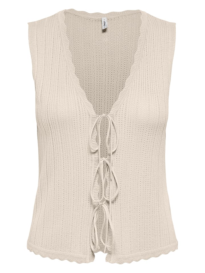 ONLY Strickweste in Beige - M