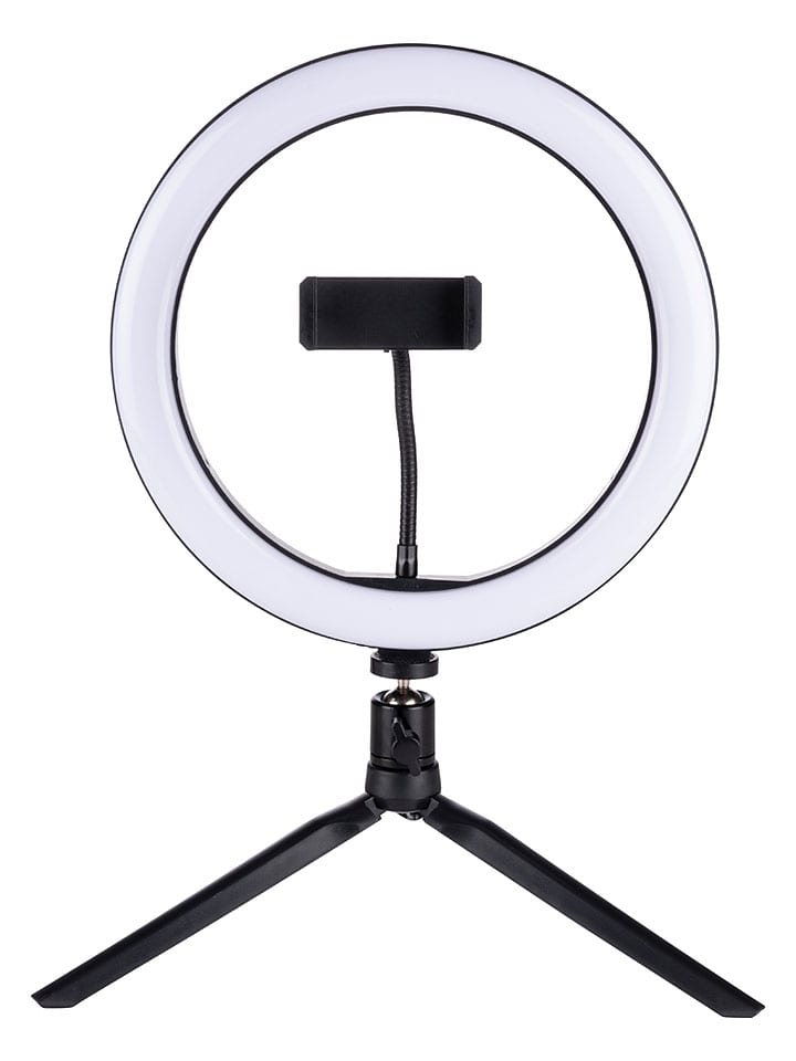 GRUNDIG LED-Selfie-Ringlicht in Schwarz - (B)30 x (H)45 x (T)30 cm - onesize