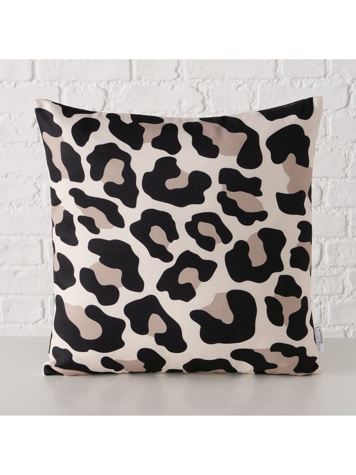 Boltze Kissen ''Leony'' in Creme/ Beige/ Schwarz - (L)45 x (B)45 cm - onesize