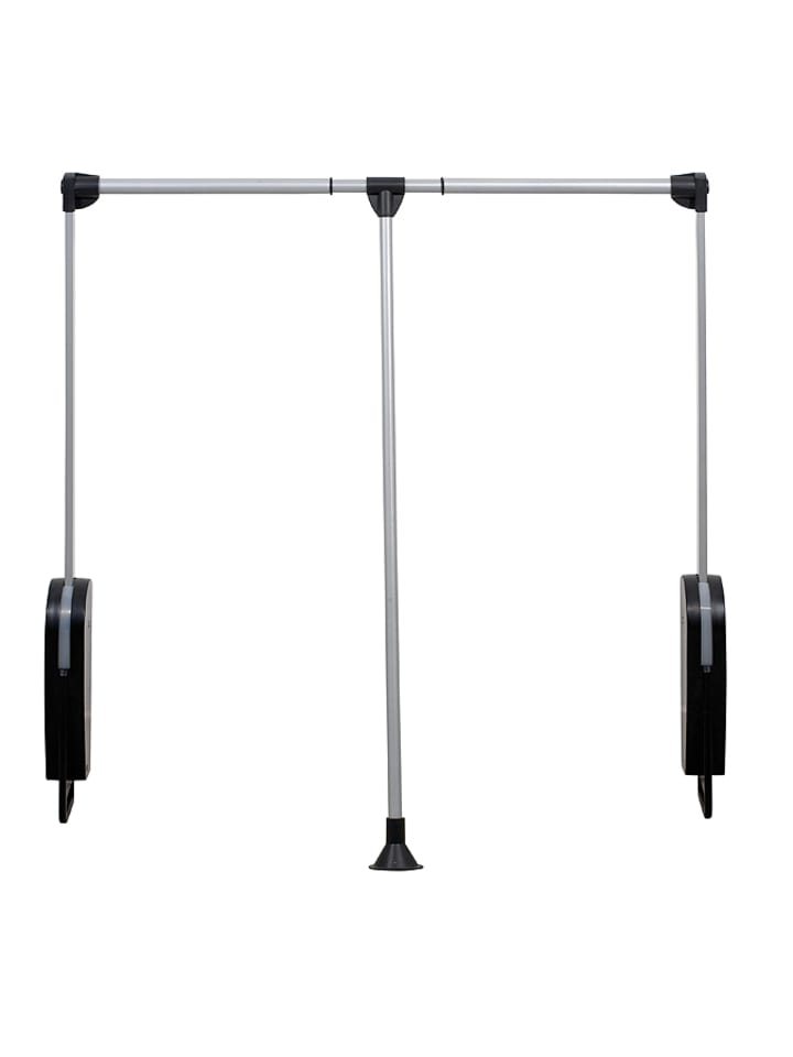 Wenko Garderobenlift in Silber/ Schwarz - (H)80 x (T)10 cm - 48% | Kisten-koerbe