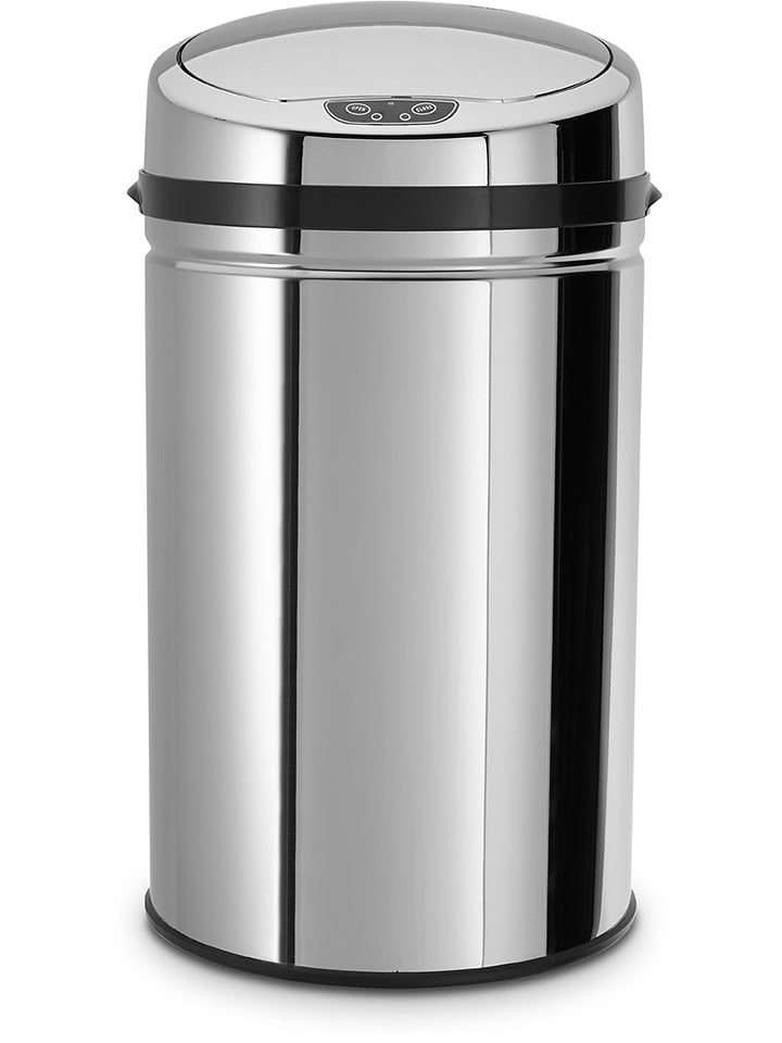 Echtwerk Sensor-Abfalleimer in Silber - 30 l - 18% | Muelleimer
