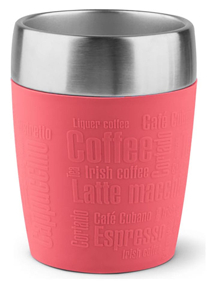 Emsa Kubek termiczny "Travel Cup" w kolorze różowym - 200 ml rozmiar: onesize