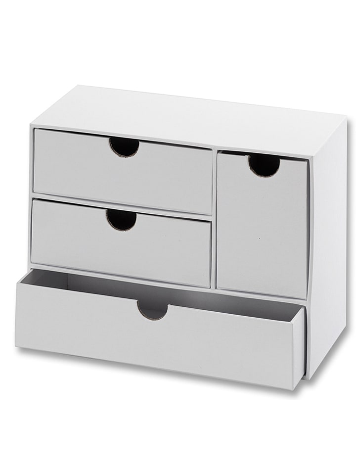 folia PAPER Tischkommode in Weiß - (B)21 x (H)16 x (T)9,6 cm - 17% | Kinder-kreativspielzeug