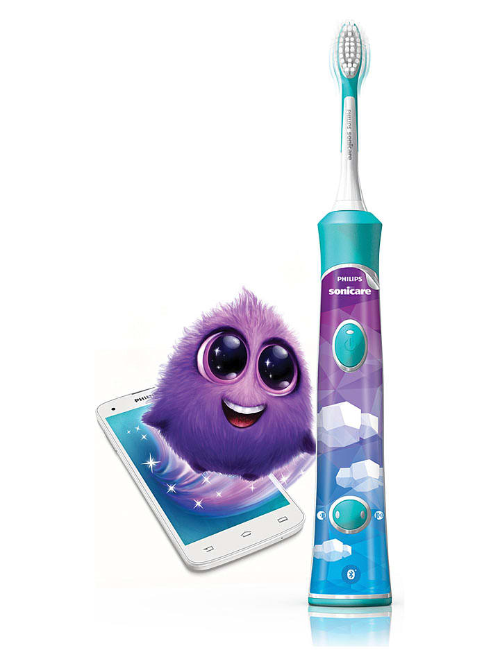 Philips Szczoteczka soniczna "For Kids" w kolorze turkusowo-fioletowym na bluetooth - 4+ rozmiar: onesize