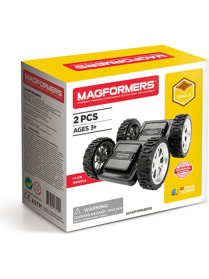 MAGFORMERS 2tlg. Zubehörset "Räder mit Grundplatte" - ab 3 Jahren - 12% | Experimentieren-spielzeug