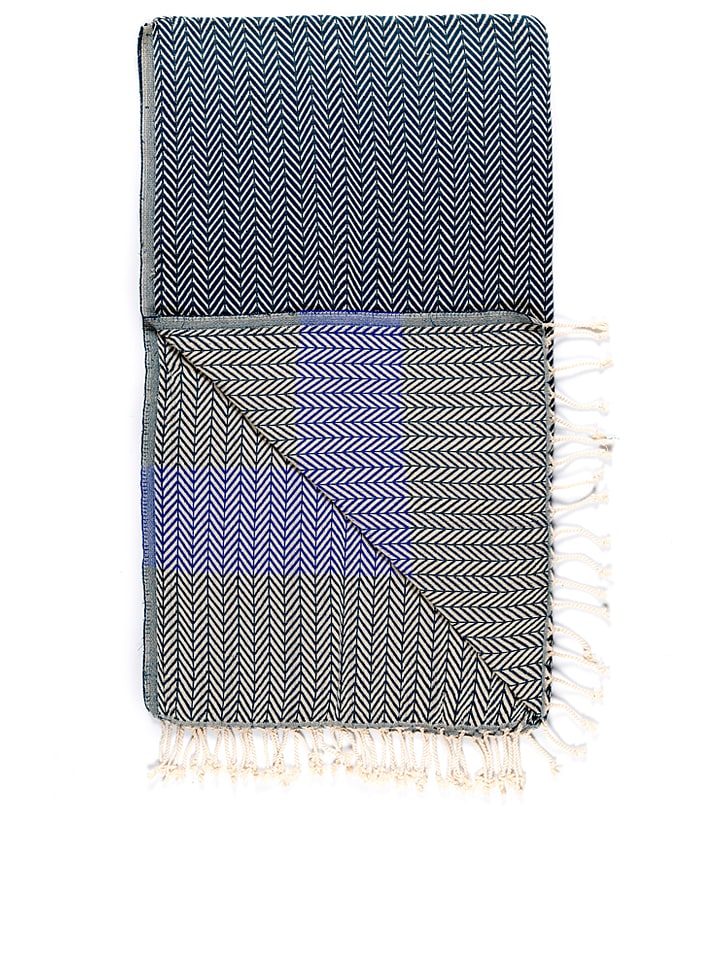 ILVY'S Hamamtuch in Dunkelblau/ Blau - (L)180x (B)95 cm - 37% | Badtextilien